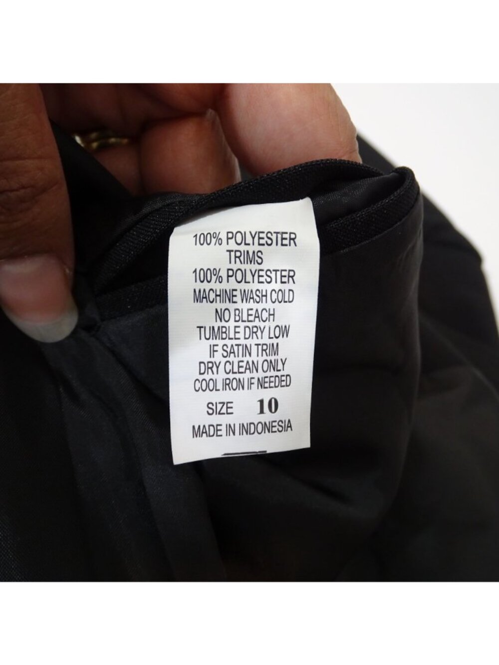 Gino Giovanni Black Blazer Jacket Boys Size 10 Long Sleeve 2-Button Formal Party - Picture 6 of 9